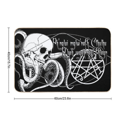 In His House at R'lyeh Dead Cthulhu Waits Dreaming.  Non-Slip Bath Mat