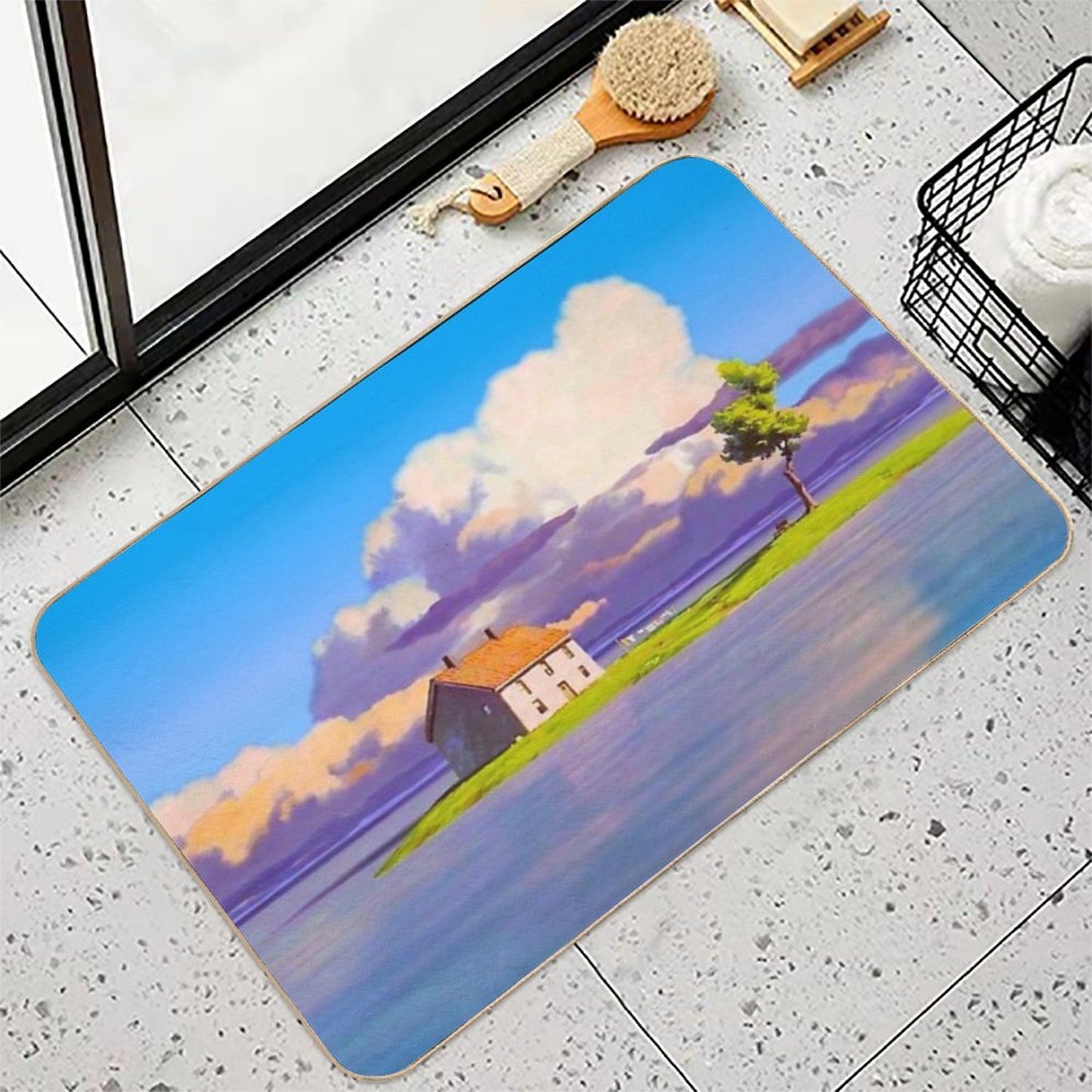 Passing Views - Color Revamp  Fade-Resistant Bath Mat