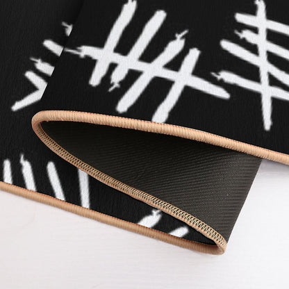 Silence Asked White  Absorbent Bath Mat