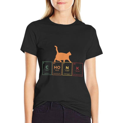 Fat Cat Chonk Scale Chonky Meme Cat Gift for Men Women  Heathered Texture T-Shirt