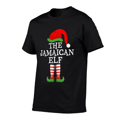 Holiday Matching Ugly Christmas Sweater The Jamaican Elf  Moisture-wicking T-Shirt