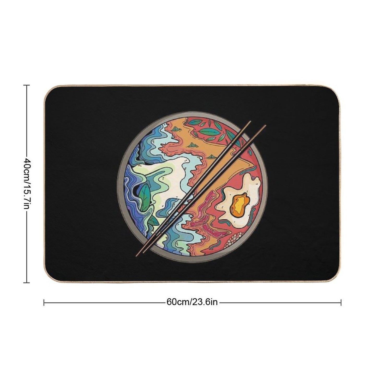 Seaside Bowl  Eco-Friendly Bath Mat
