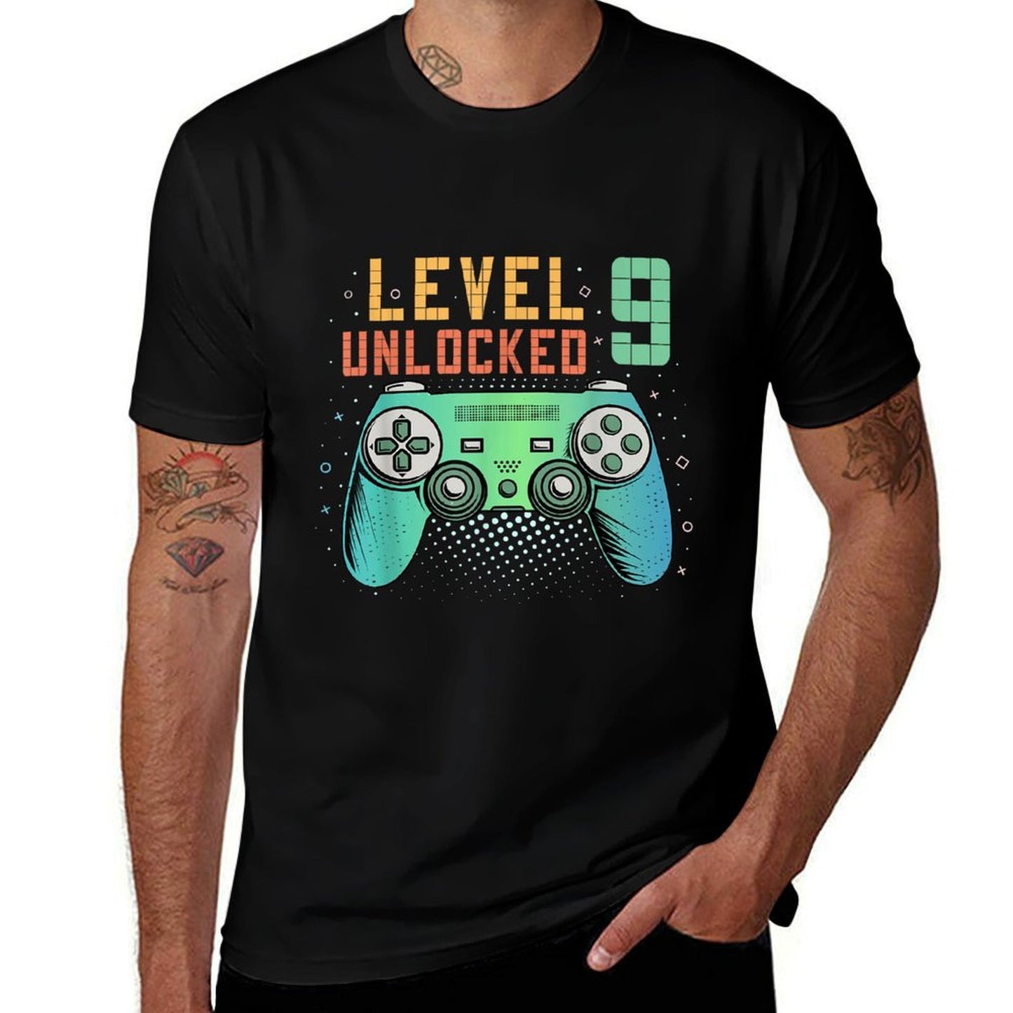 Level 9 Unlocked 9th Birthday Gamer Gifts 9 Year Old Boys  Classic T-Shirt