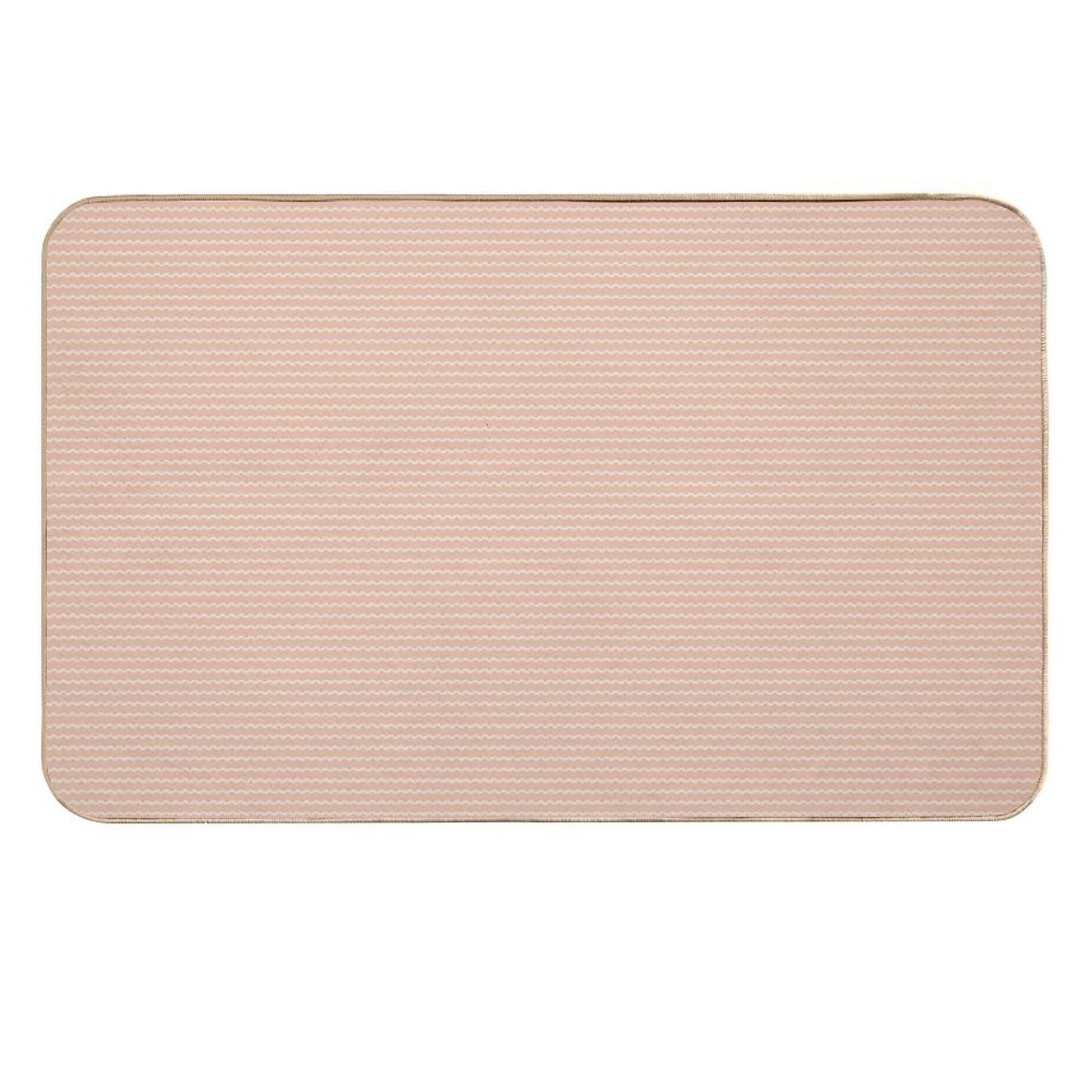Cozy Comfort - Wavy  Blush  Eco-Friendly Bath Mat