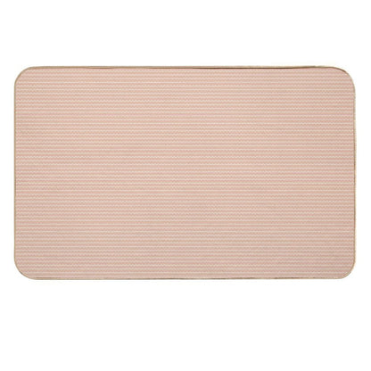 Cozy Comfort - Wavy  Blush  Eco-Friendly Bath Mat