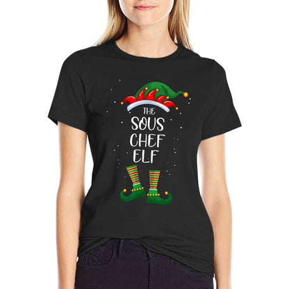 Christmas Sous Chef Elf Funny Matching Family Xmas  Soft T-Shirt