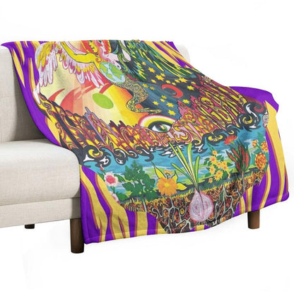 Incredible String Band - Most Psychedelic Album Cover Ever Anti-pilling Throw Blanket