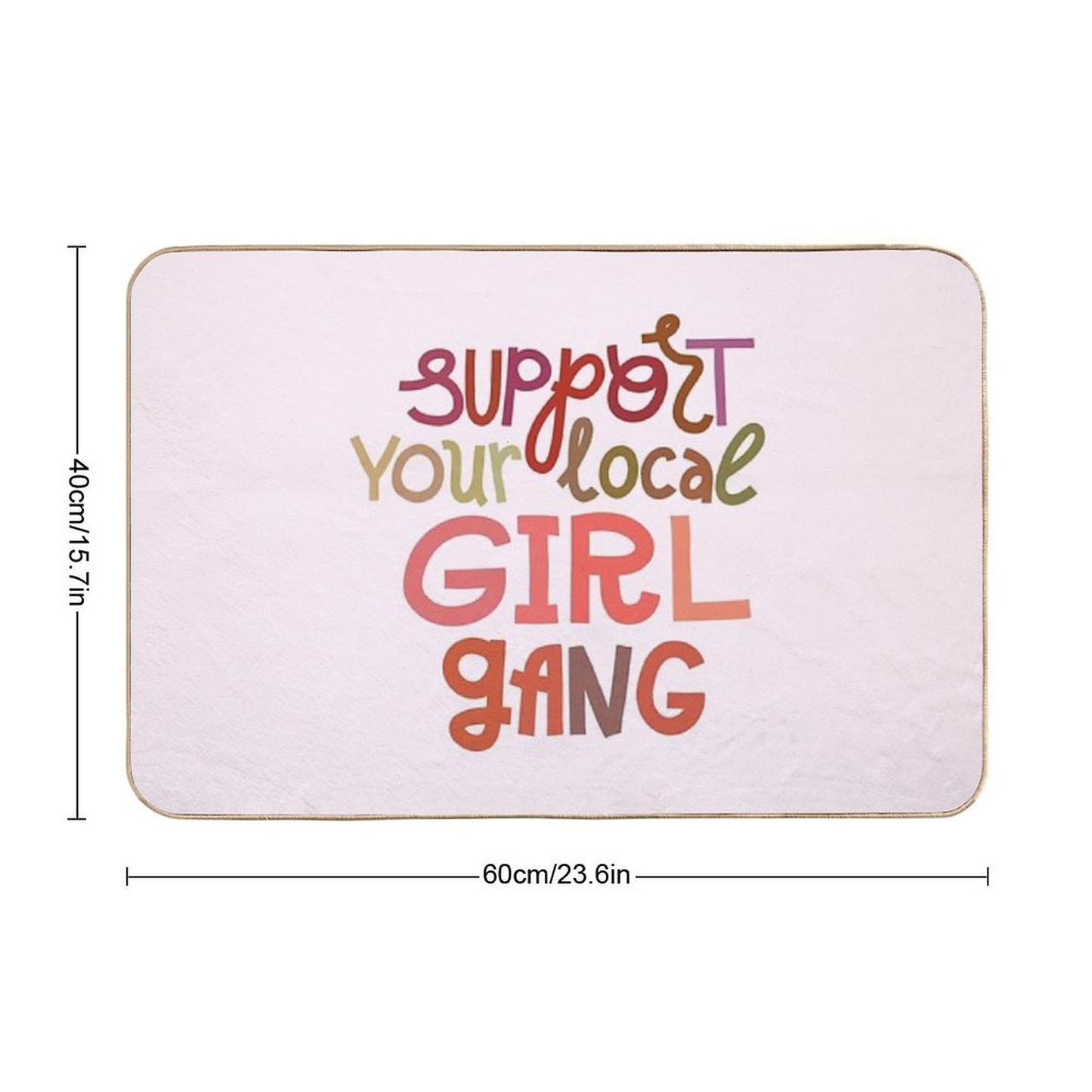 Girl Gang  Anti-Trip Bath Mat