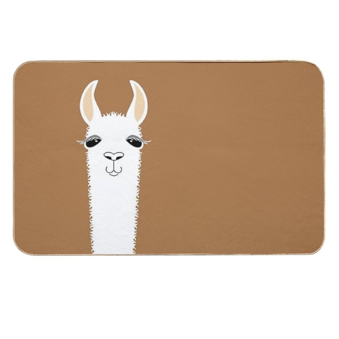 LLAMA PORTRAIT #9  Toxin-Free Bath Mat