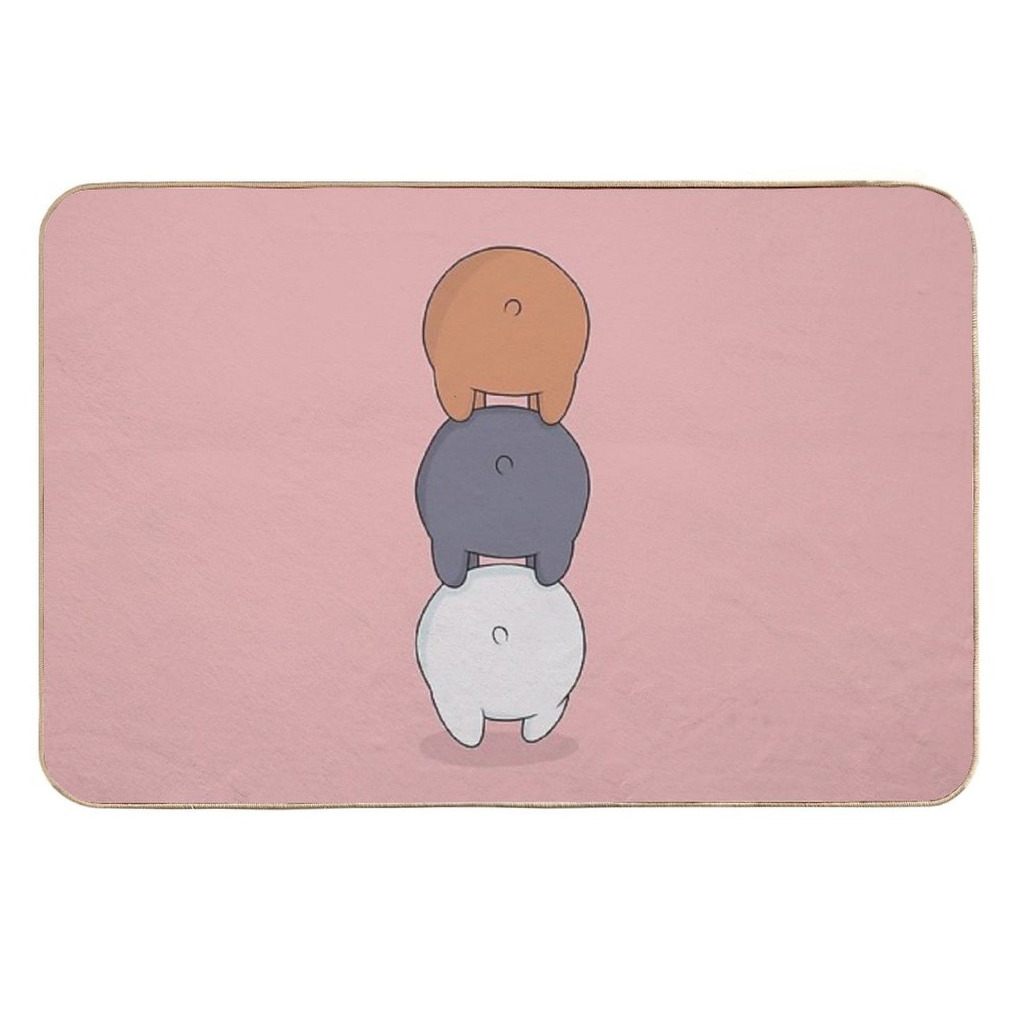 We Bare Bears  Eco-Friendly Bath Mat