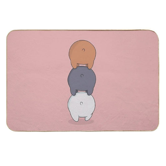 We Bare Bears  Eco-Friendly Bath Mat