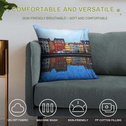 Copenhagen City Soft Gift Ready Throw Pillow