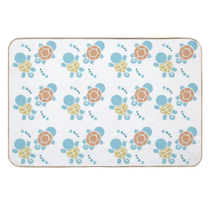 Poke Tiny Turtles Durable Bath Mat