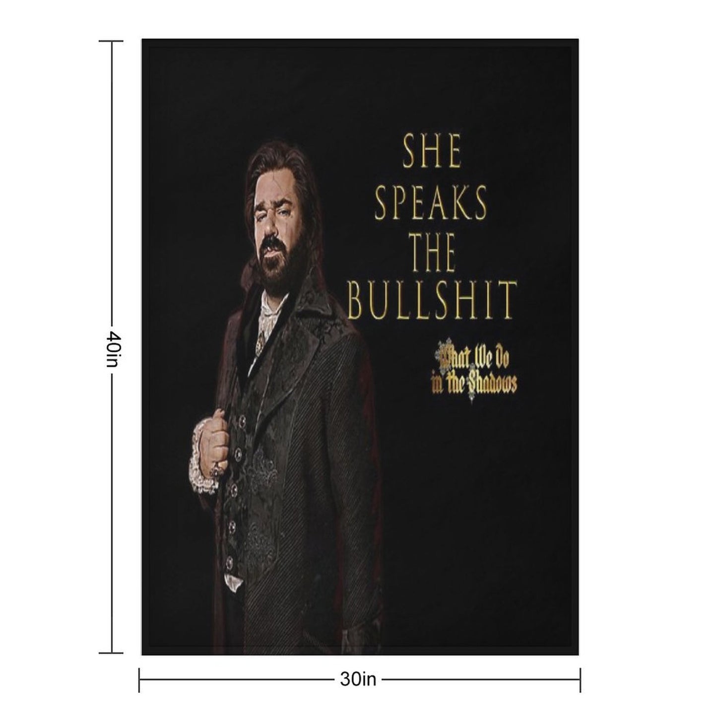 She Speaks The Bullshit - Laszlo Multi-functional Throw Blanket