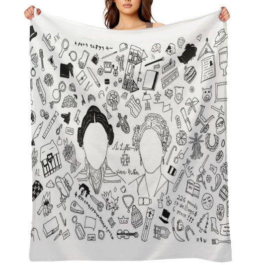 Gentleman Jack Universe T-shirt Shrink-resistant Throw Blanket