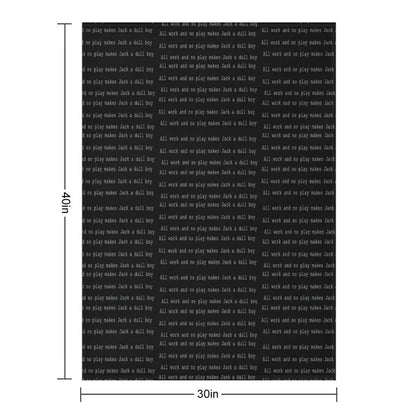All Work And No Play Travel-friendly Throw Blanket