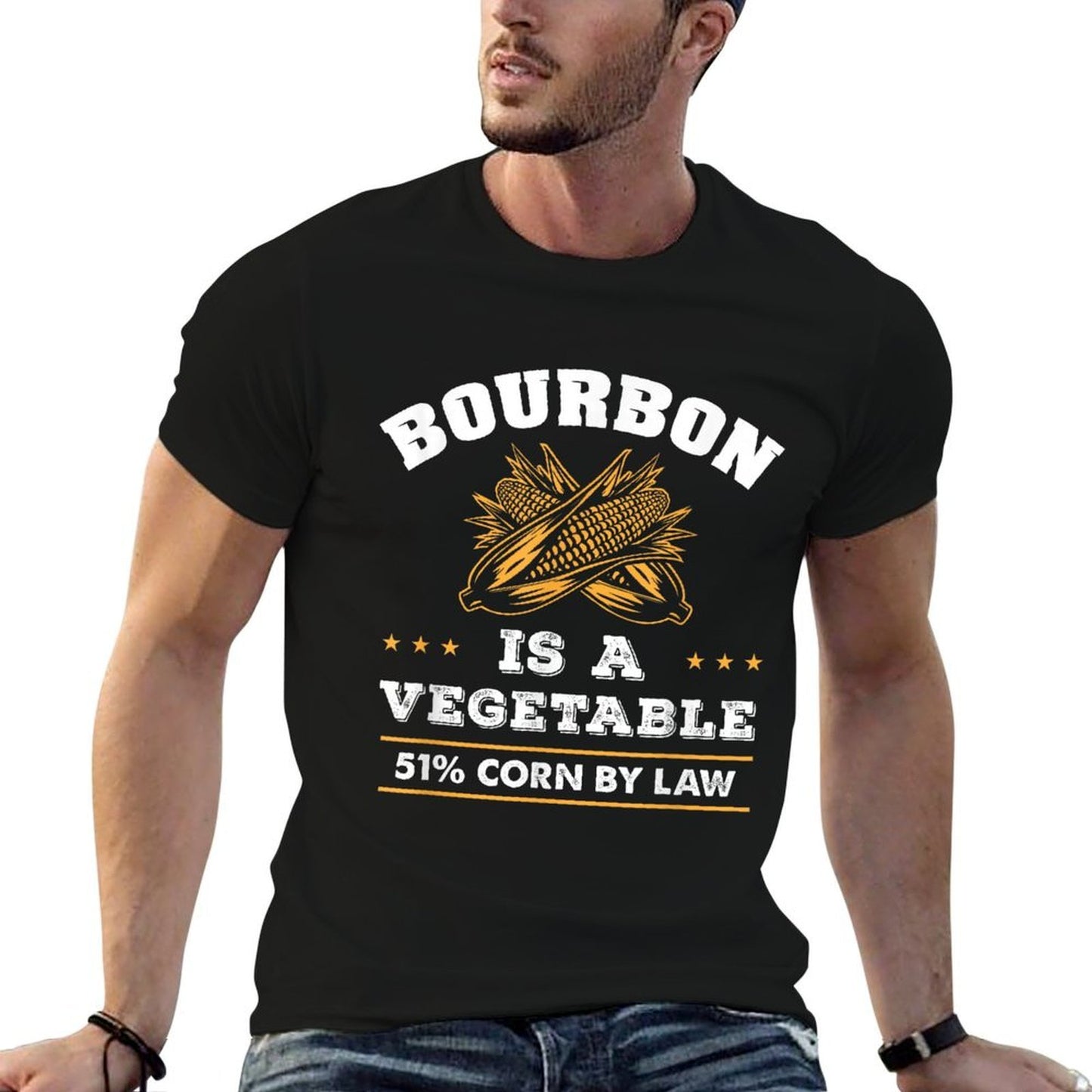 Bourbon Is A Vegetable - Whiskey - Funny Bourbon Drinking  Durable T-Shirt