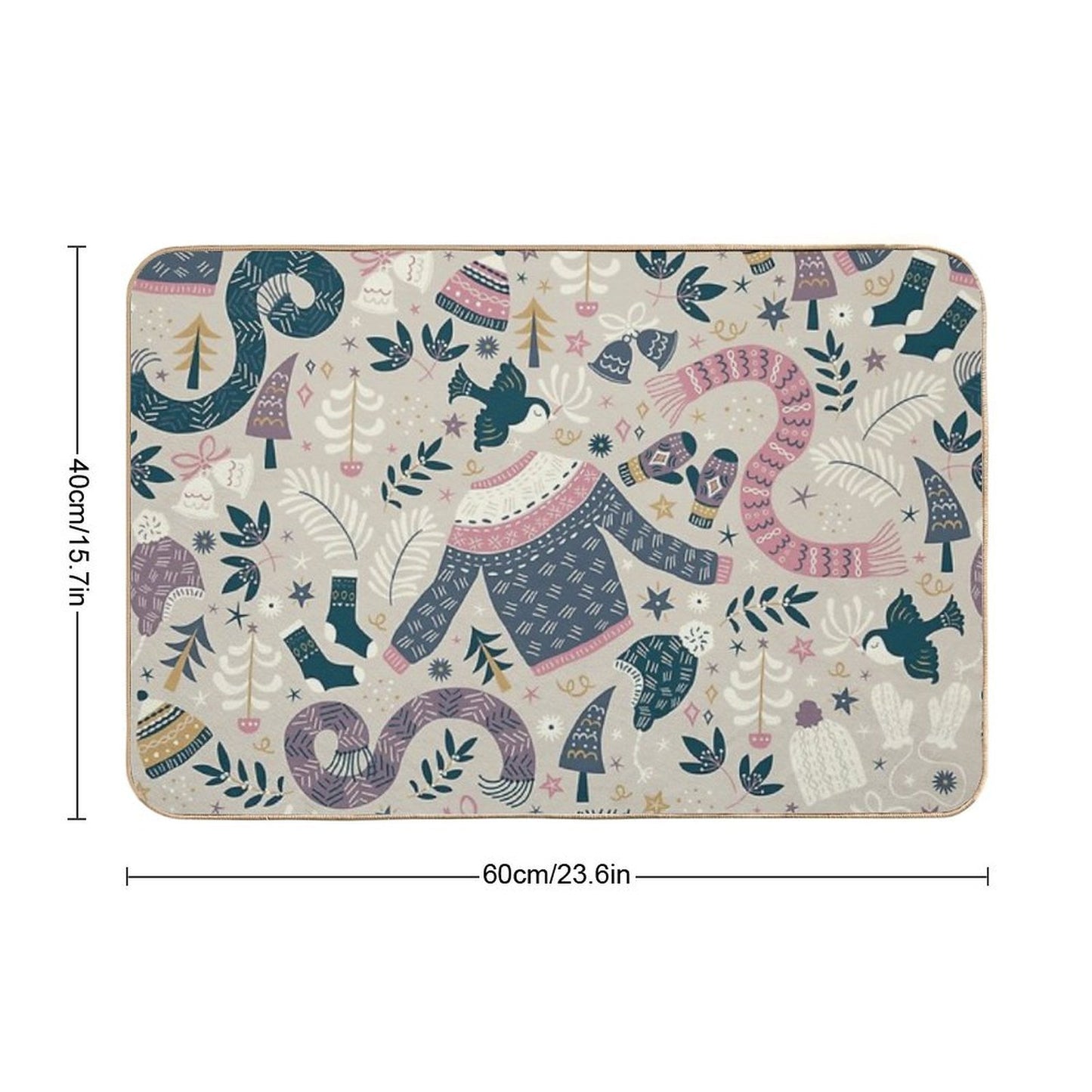 Winter Woolies  High-Traffic Bath Mat