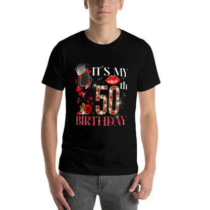Womens Its My 50th Birthday 50 Years Old Gifts 50th Birthday Queen  Durable T-Shirt