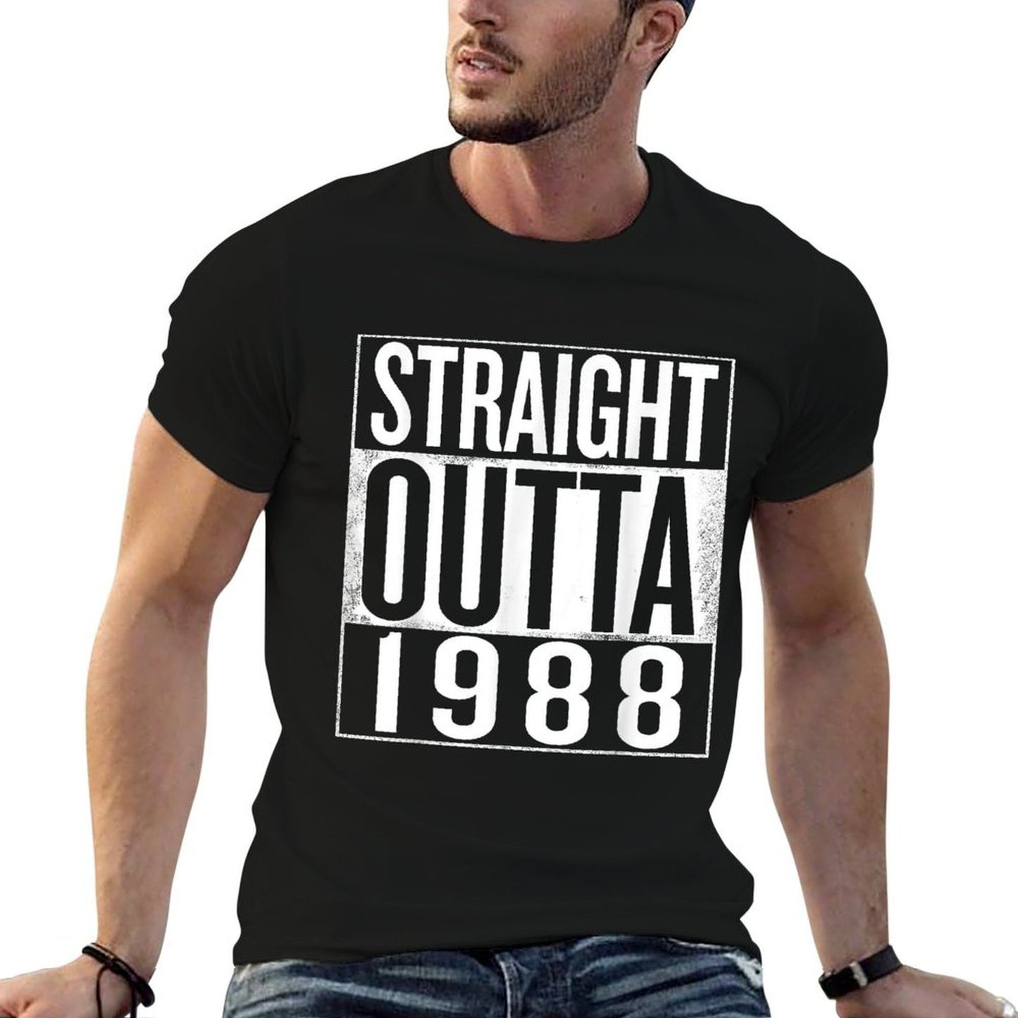STRAIGHT OUTTA 1988 30th Birthday  Trendy Pattern T-Shirt