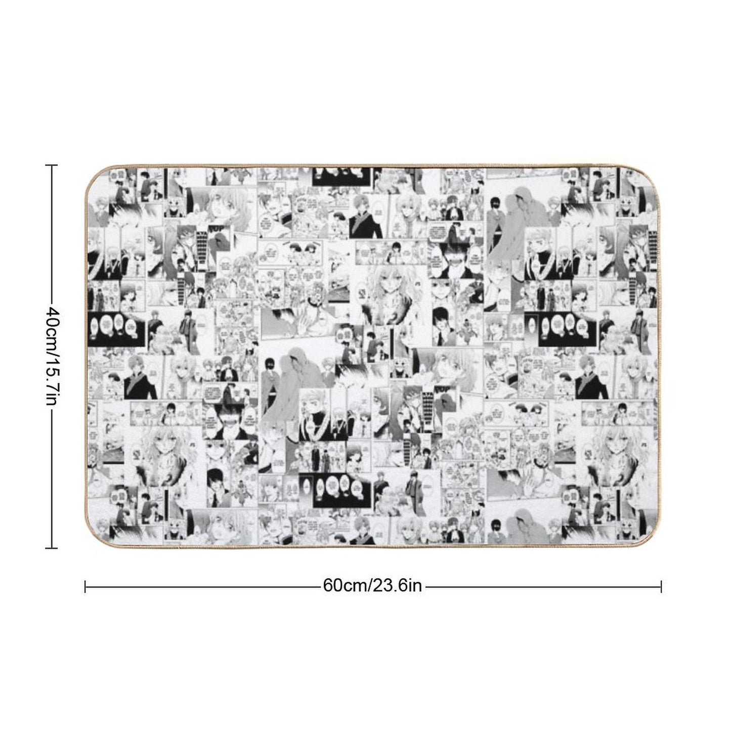 Yona of The Dawn Manga Collage  Slip-Resistant Bath Mat