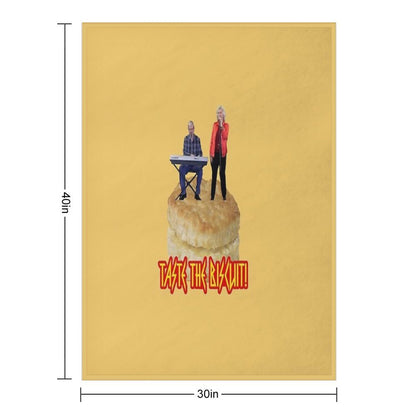 Toasters N Moose Taste The Biscuit Easy Care Throw Blanket