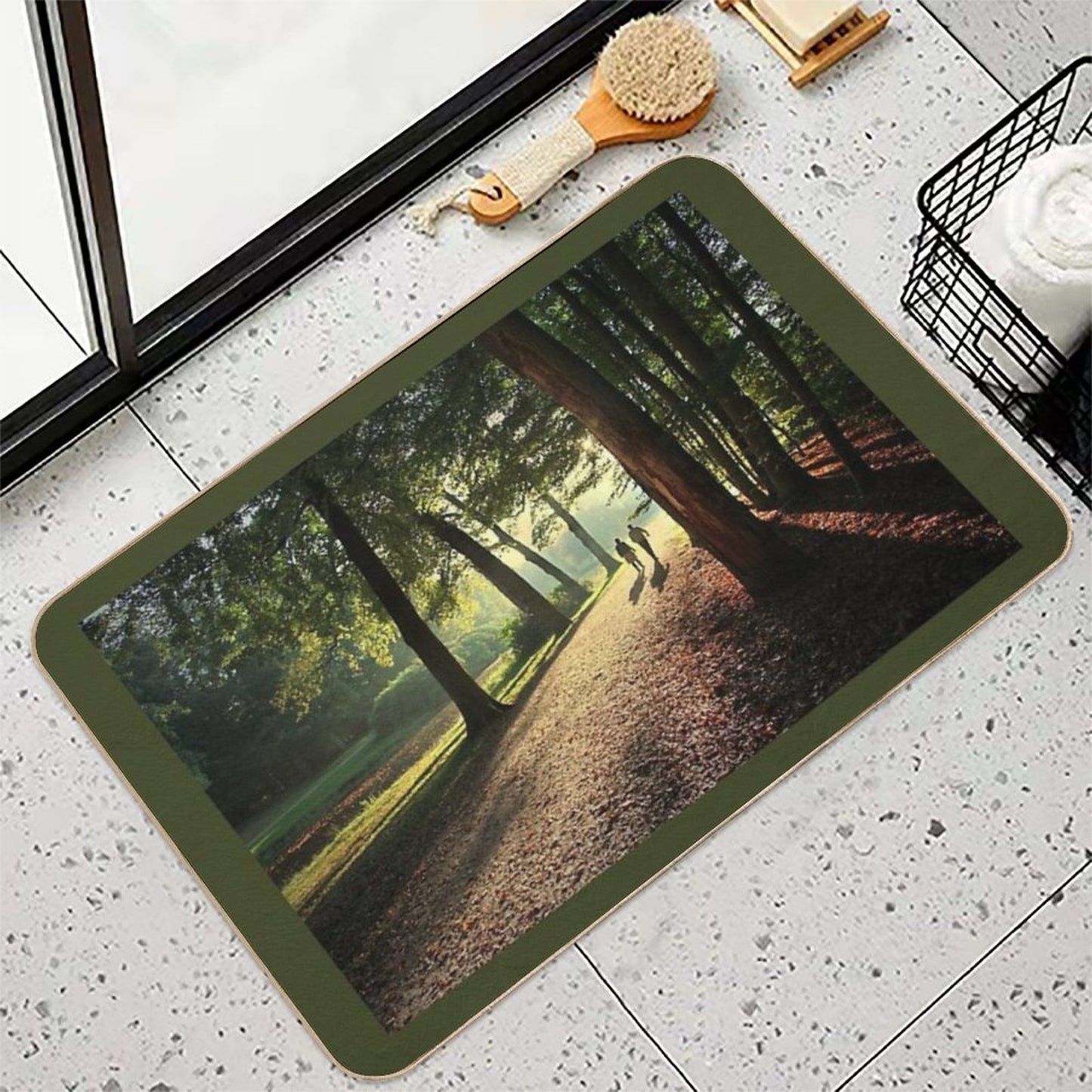Conversation...  Easy To Clean Bath Mat