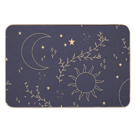 Celestial Pattern  High-Traffic Bath Mat