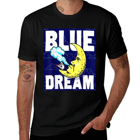 Weed Strains Blue Dream 420 Cannabis Culture  High-quality Stitching T-Shirt