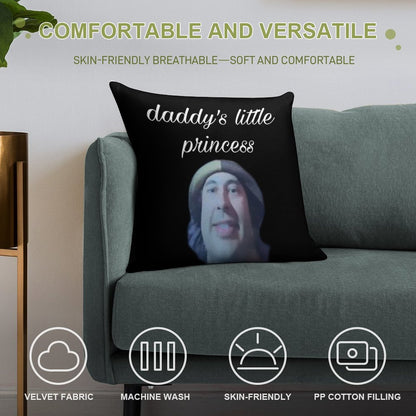 I Love Vic Fuentes 3 Soft Hidden Zipper Throw Pillow