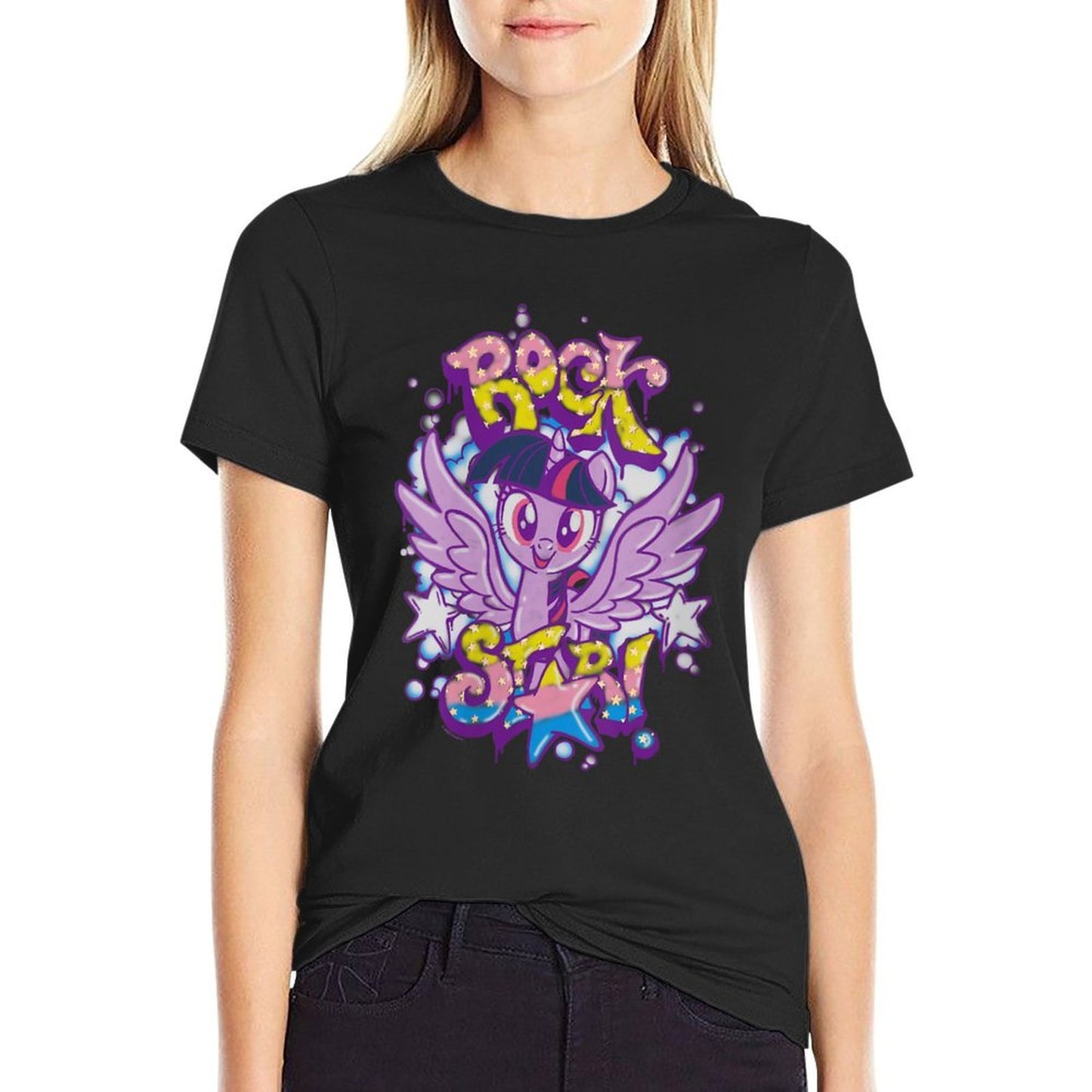 My Little Pony Friendship Is Magic Twilight Sparkle Rock!  Rolled Sleeves T-Shirt
