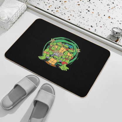 Teenage Mutant Ninja Turtles  Awesome For Music Fan  Easy Maintenance Bath Mat
