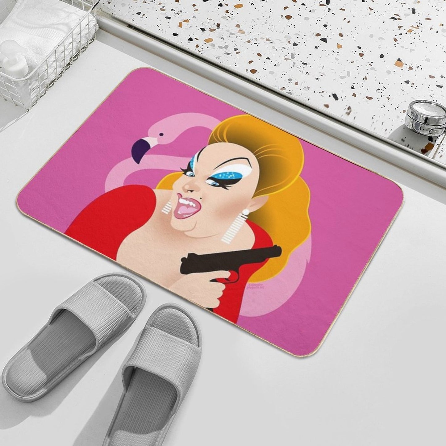 Divinely Pink  Versatile Bath Mat