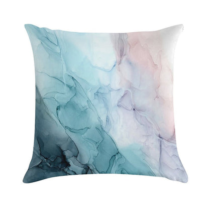 Beachy Pastel Flowing Ombre Abstract 1 Soft Skin-Friendly Throw Pillow
