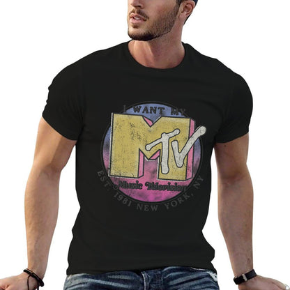 MTV Vintage Music Television New York Logo Comfortable T-Shirt