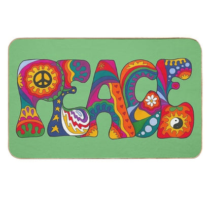 Psychedelic Peace  Non-Slip Bath Mat