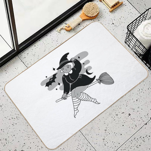 Flying at Midnight  Easy To Clean Bath Mat