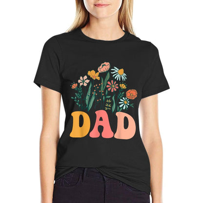 New DAD Wildflower First Birthday & Baby Shower  Odor-resistant T-Shirt