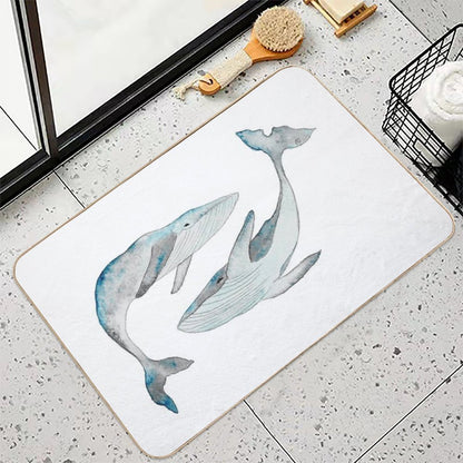 Dancing Whales  Eco-Friendly Bath Mat