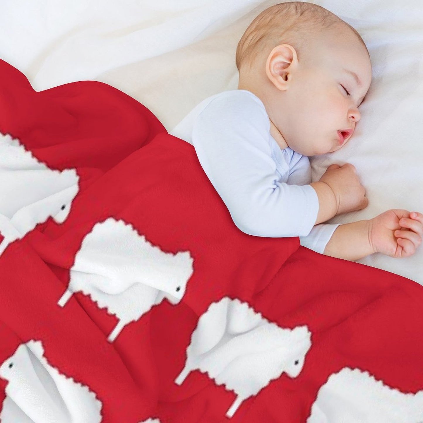 Black Sheep Sweater Pattern Travel-friendly Throw Blanket