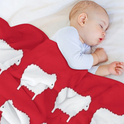 Black Sheep Sweater Pattern Travel-friendly Throw Blanket