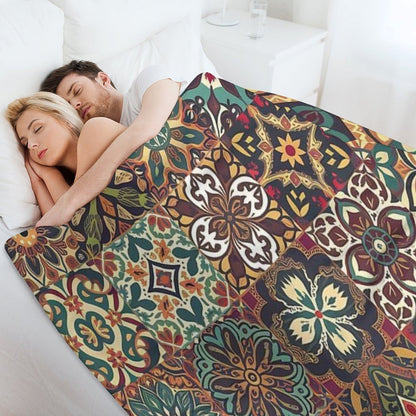 Mosaic of Elegance Plush Throw Blanket