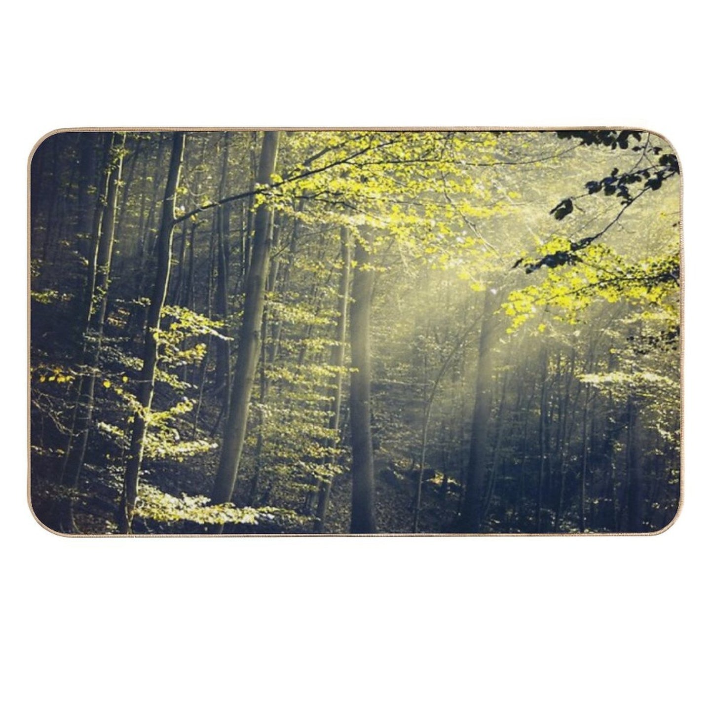 Being There - Morning Light in Forest  Odorless Bath Mat