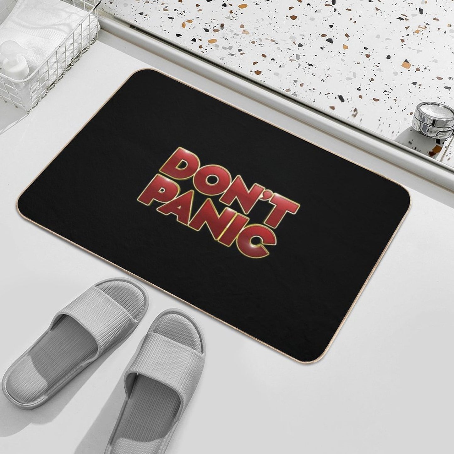 Don't Panic  Non-Slip Bath Mat