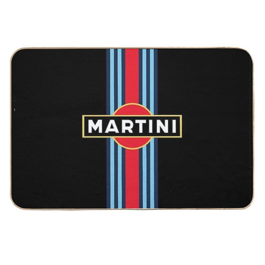 Martini Racing Stripe  High-Traffic Bath Mat
