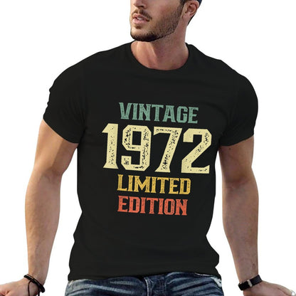 Vintage 1972 Limited Edition 50 Year Old Funny 50th Birthday  Quick-drying T-Shirt