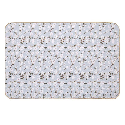 Pastel Flowers  Repositionable Bath Mat