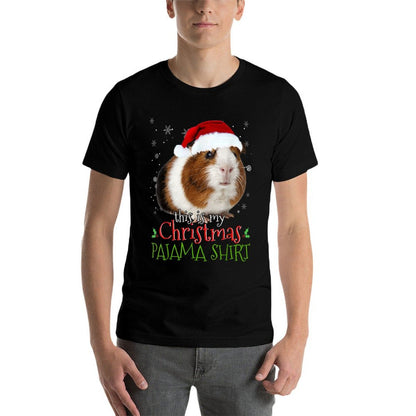 Guinea Pig Christmas T Shirt This Is My Christmas Pajama Comfortable T-Shirt