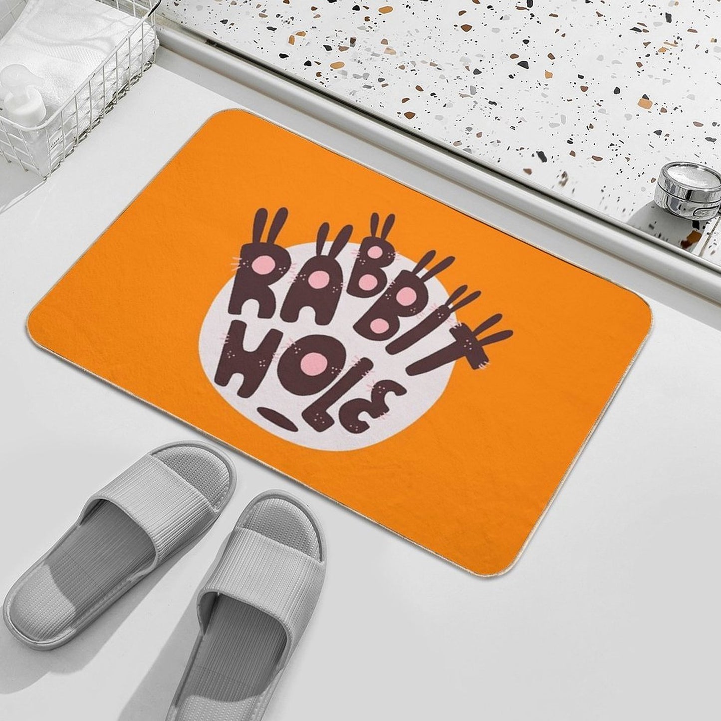 Rabbit Hole  Stain-Proof Bath Mat