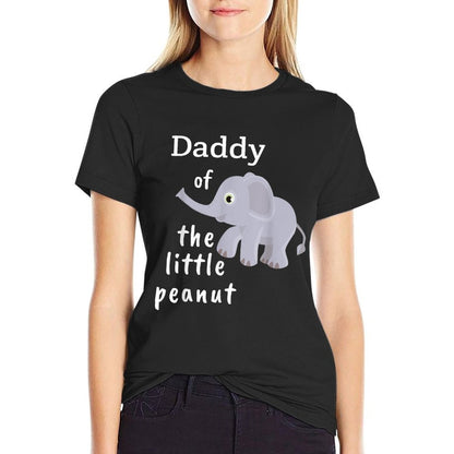 The Little Peanut Elephant Baby Shower for Dads  High-quality Stitching T-Shirt